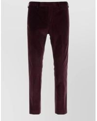 PT Torino - Corduroy Cropped Trousers - Lyst