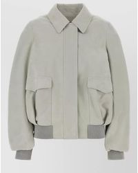 Loewe - Suede Single-Breasted Coat - Lyst