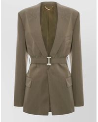 Victoria Beckham - Belted Tailored Blazer - Lyst