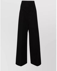 Sportmax - High-Rise Wide-Leg Trousers - Lyst