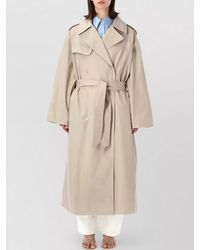 Frankie Shop - Riva Cotton Trench Coat Belted Design - Lyst