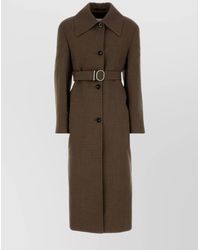 Jil Sander - Single Breasted Wool Coat - Lyst