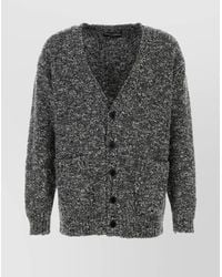 Dolce & Gabbana - Two-Tone Wool Cardigan - Lyst