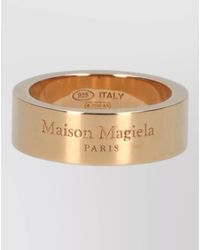 Maison Margiela - Wide Band Ring Polished Finish Design - Lyst
