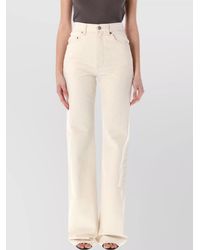 Saint Laurent - Denim High-Rise Flared Jeans - Lyst