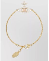 Vivienne Westwood - Olympia Crystal Brass Bracelet Metal - Lyst