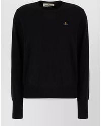 Vivienne Westwood - Cotton Sweatshirt Cuffs Ribbed Hem Detail - Lyst