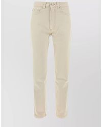 Ami Paris - Denim Trousers With Belt Loops - Lyst