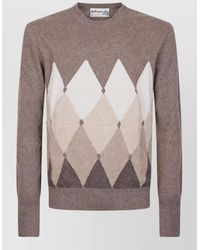 Ballantyne - Cashmere Argyle Crew-Neck Jumper - Lyst