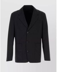 Prada - Wool Blend Blazer - Lyst