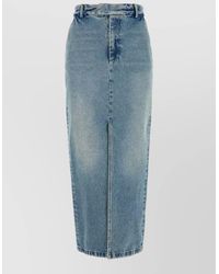 ARMARIUM - Lula Denim Skirt Back Pockets Belt Loops - Lyst