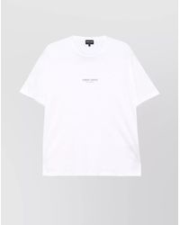 Giorgio Armani - Cotton Logo-Print Short-Sleeve T-Shirt - Lyst