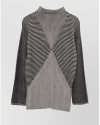 Emporio Armani - Striped Top - Lyst
