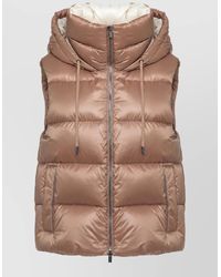 Peserico - Quilted Sleeveless Hooded Down Puffer Jacket - Lyst
