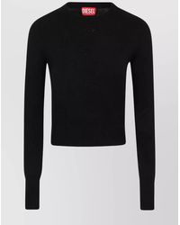 DIESEL - Cashmere Wool Slim-Fit Cutout Long-Sleeve Jumper - Lyst