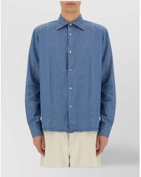 Aspesi - Cotton Regular-Fit Denim Shirt - Lyst
