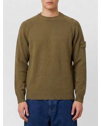 Stone Island - Cashmere Ribbed-Knit Regular-Fit Crew-Neck Sweater - Lyst