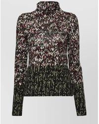 Loewe - Cotton Stretch-Jersey Logo-Print Turtleneck Top - Lyst