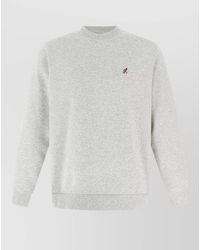 Gramicci - Crew Neck Sweatshirt Ribbed Cuffs Hem - Lyst