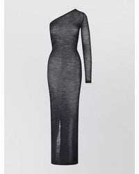 Rick Owens - Knee Length Dress Fitted Long Sleeve Slit - Lyst
