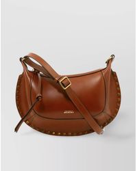 Isabel Marant - Oskan Moon Small Leather Shoulder Bag - Lyst