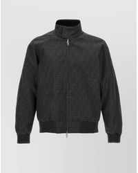 Fendi - FF Logo Bomber Jacket - Lyst