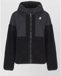K-Way - Short Hooded Zip Jacket Two Tone - Lyst