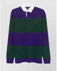 Ralph Lauren - Striped Long Sleeve Polo Shirt - Lyst