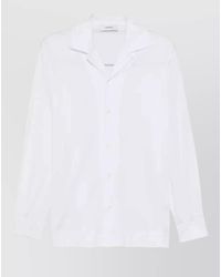 Lardini - Cotton Mandarin Collar Long-Sleeve Shirt - Lyst