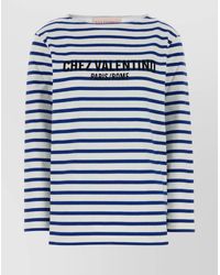 Valentino Garavani - Cotton Printed Long-Sleeve T-Shirt - Lyst