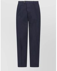 Briglia 1949 - Tailored Pants Straight Leg Belt Loops - Lyst