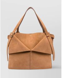 Coperni - Belted Suede Shoulder Bag - Lyst
