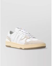 Lanvin - Leather Low-Top Sneakers - Lyst