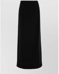 Fendi - Stretch Cady Skirt Back Slit - Lyst