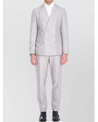 Dolce & Gabbana - Wool Silk Double-Breasted Deconstructed Suit - Lyst