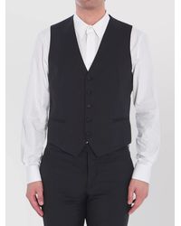Tagliatore - Virgin Wool V-Neck Vest - Lyst