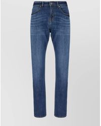 7 For All Mankind - Denim Straight-Leg Trousers - Lyst