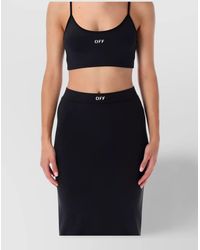 Off-White c/o Virgil Abloh - Spaghetti Strap Crop Top - Lyst