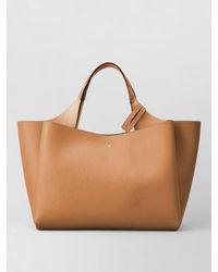 Tod's - Leather Tote Bag Double Handles Shoulder Strap - Lyst
