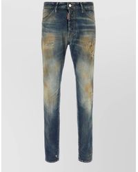 DSquared² - Teddy Denim Jeans Belt Loops Five Pockets - Lyst