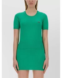 Vivienne Westwood - Fitted Short-Sleeve Knit Top With Ribbed Detailing - Lyst