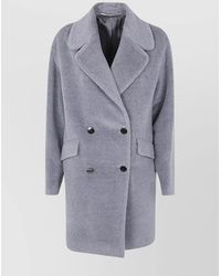 Tagliatore - Alpaca Virgin Wool Double-Breasted Coat - Lyst