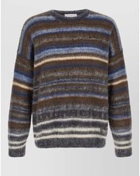 Isabel Marant - Virgin Wool Striped Crew Neck Sweater - Lyst