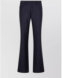 Etro - Wool Bootcut Trousers Pinstripe Print - Lyst