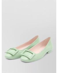 Roger Vivier - Leather Ballerina Shoes - Lyst