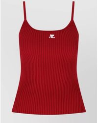 Courreges - Ribbed Slim-Fit Knit Tank Top - Lyst