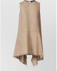 Fabiana Filippi - Sleeveless Top Asymmetric Hem Keyhole Back - Lyst