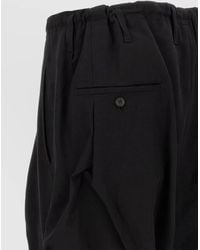 Yohji Yamamoto - Wool Wide-Leg Drop-Crotch Trousers - Lyst