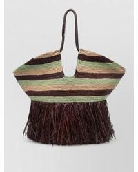 Zimmermann - Goldentime Large Fringed Striped Tote Bag - Lyst