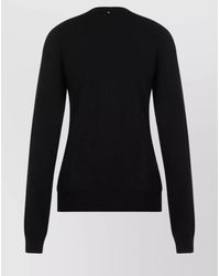 Sportmax - Virgin Wool Ribbed Cutout Jumper - Lyst